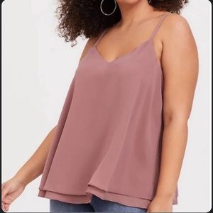 Torrid swing cami size 4 nwot dark pink